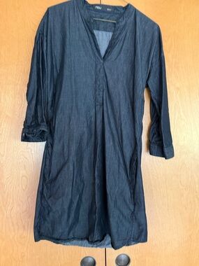 Women’s dark blue Long Lightweight Tunic Jacket